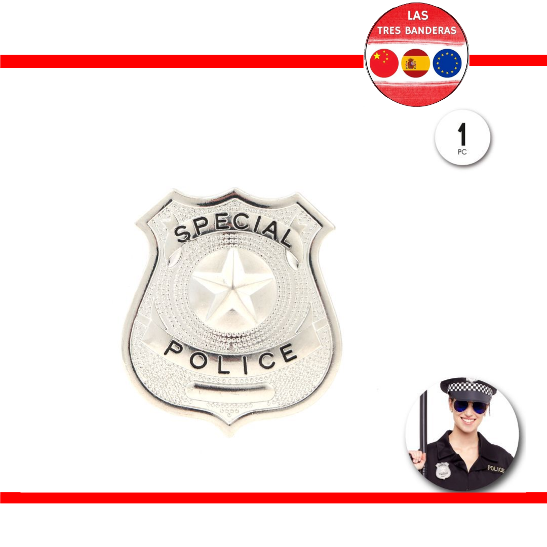 PLACA SPECIAL POLICE METAL