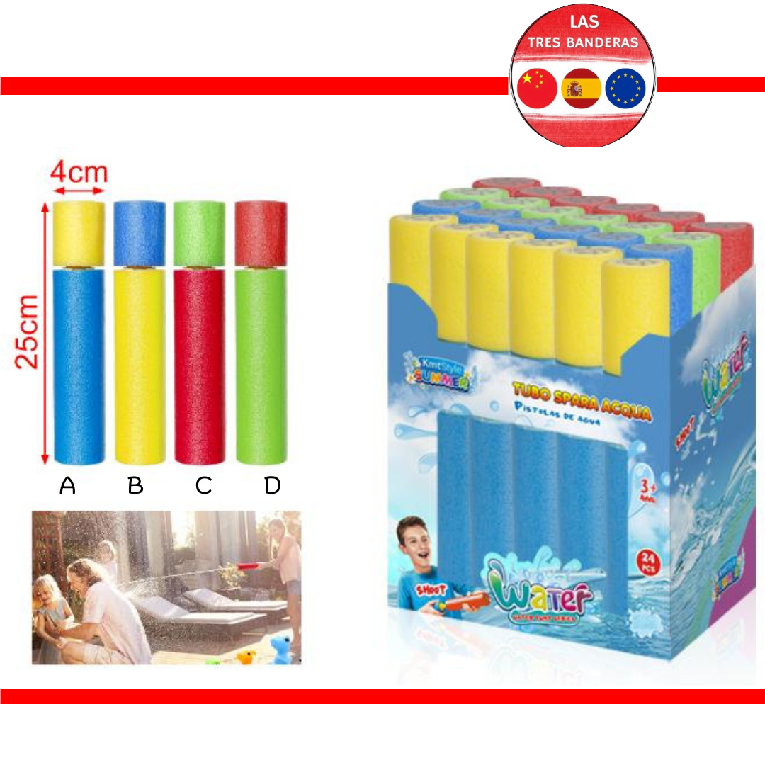 PISTOLAS AGUA 4CM 25CM