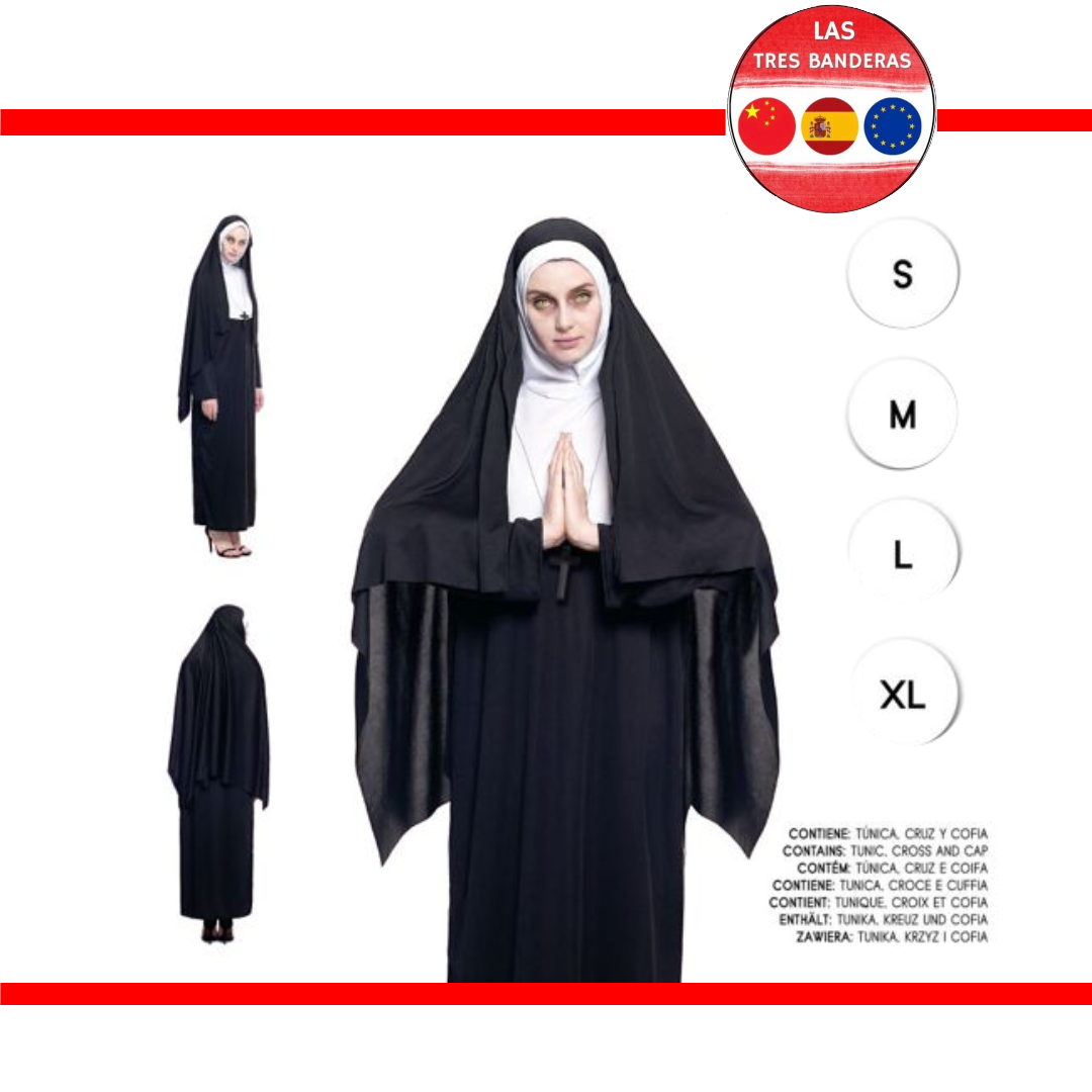 DISFRAZ MONJA MALDITA S-M-L