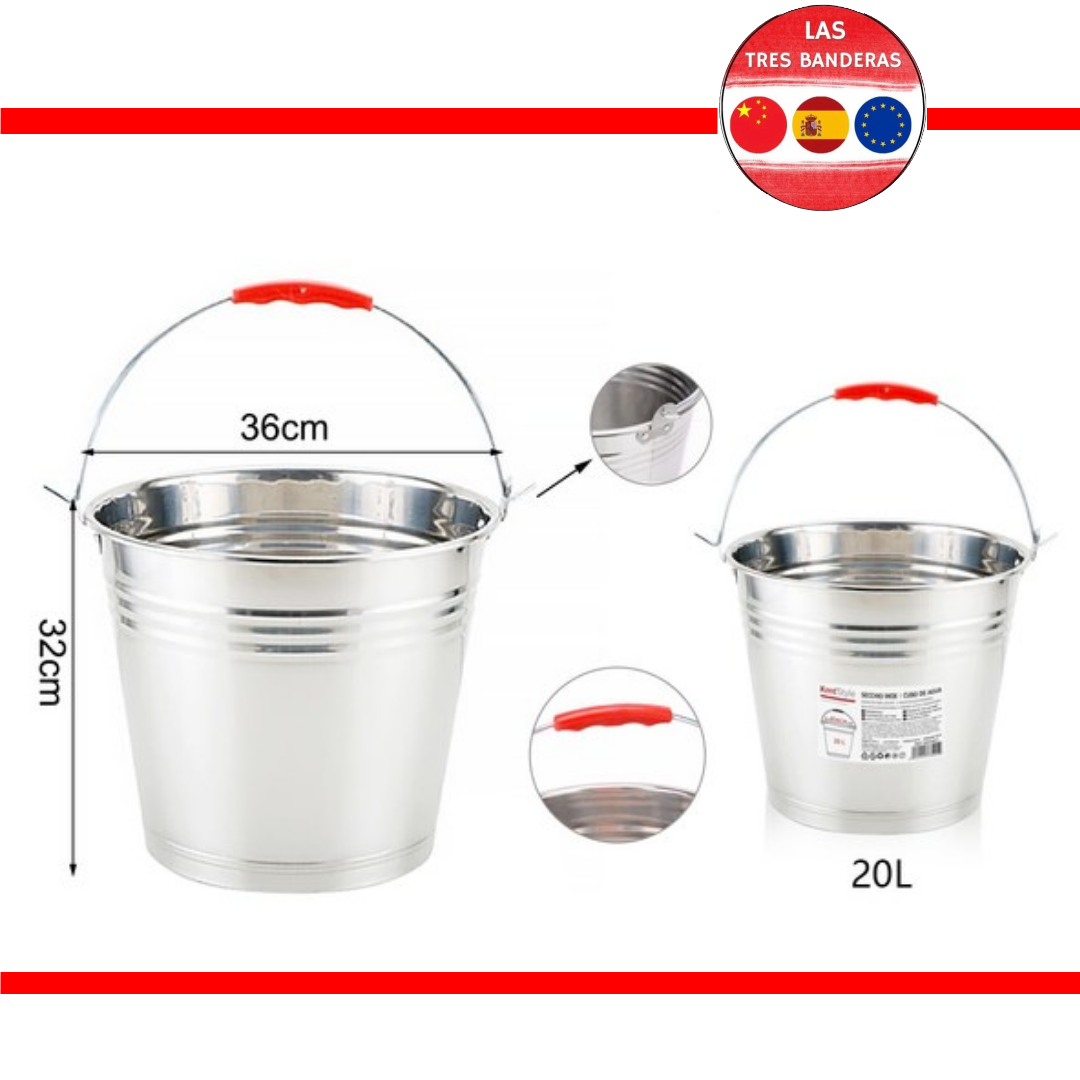 CUBO INOX 28CM 8L/36CM 20L