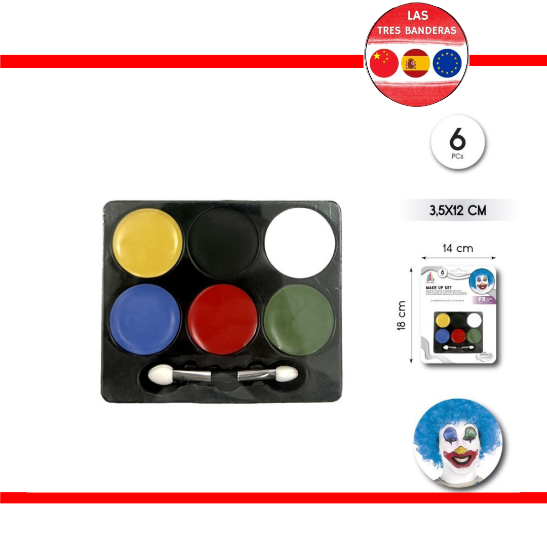 6 COLORES MAQUILLAJE