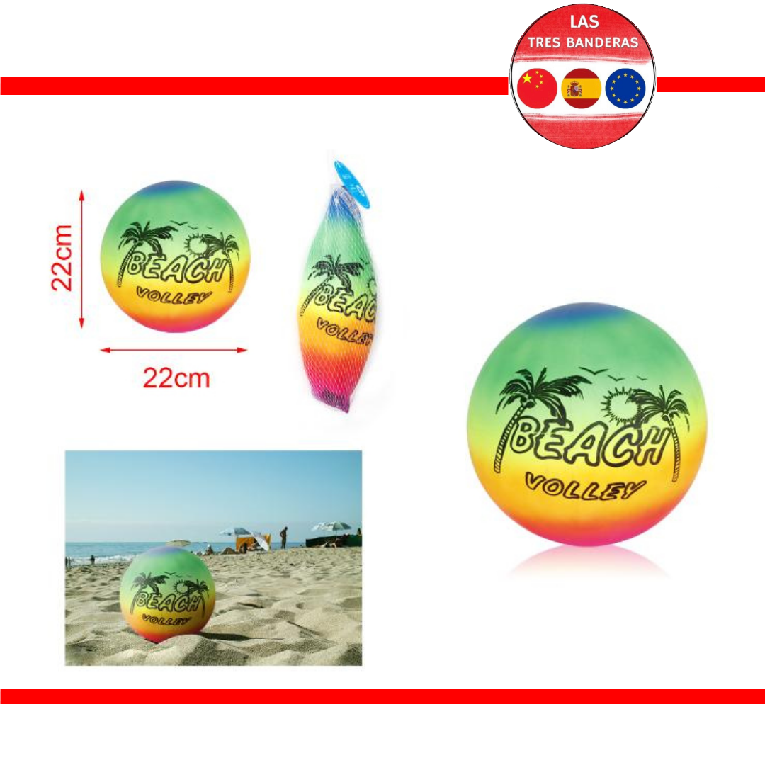 PELOTA ARCO IRIS 9"22CM160G