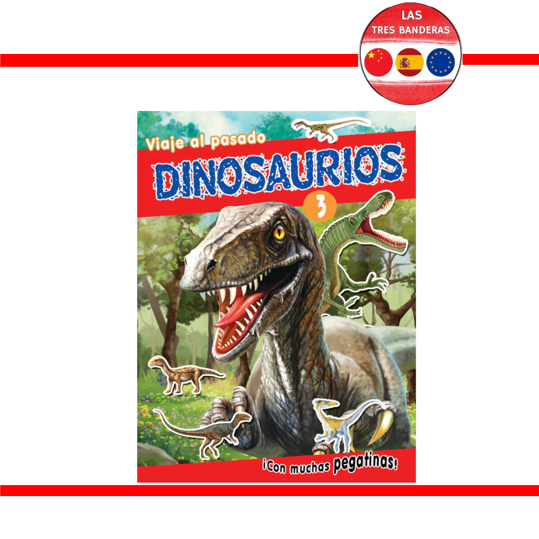 LIBRO PEGATINA DINOSAURIO