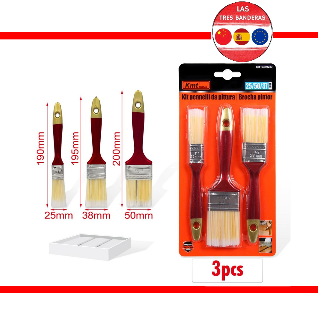 BROCHA PINTOR 3Pc