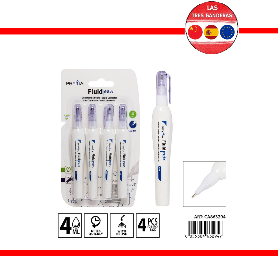 LAPIZ CORRECTOR 2.2MM 4ML 4PZ