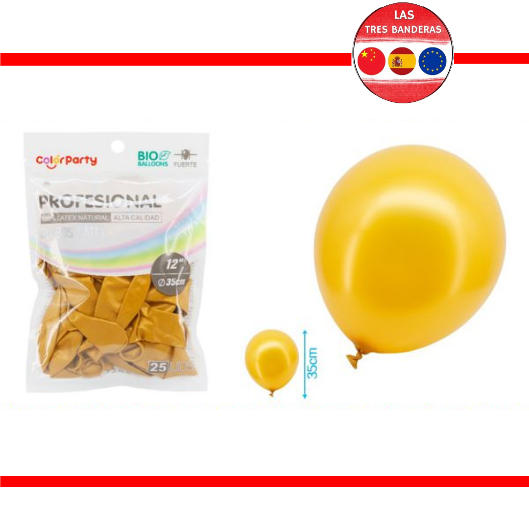 25 GLOBO ORO