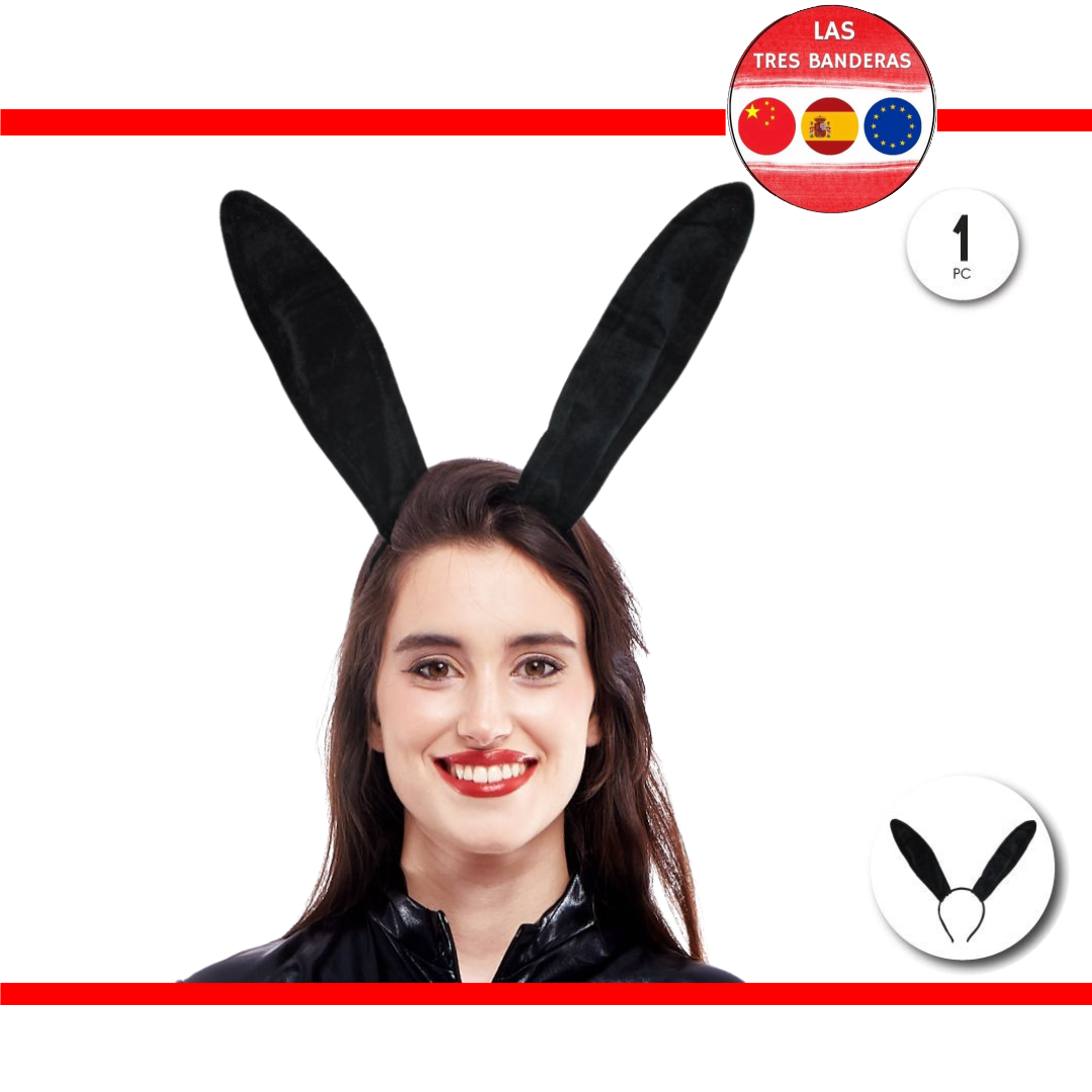 DIADEMA CONEJO NEGRO
