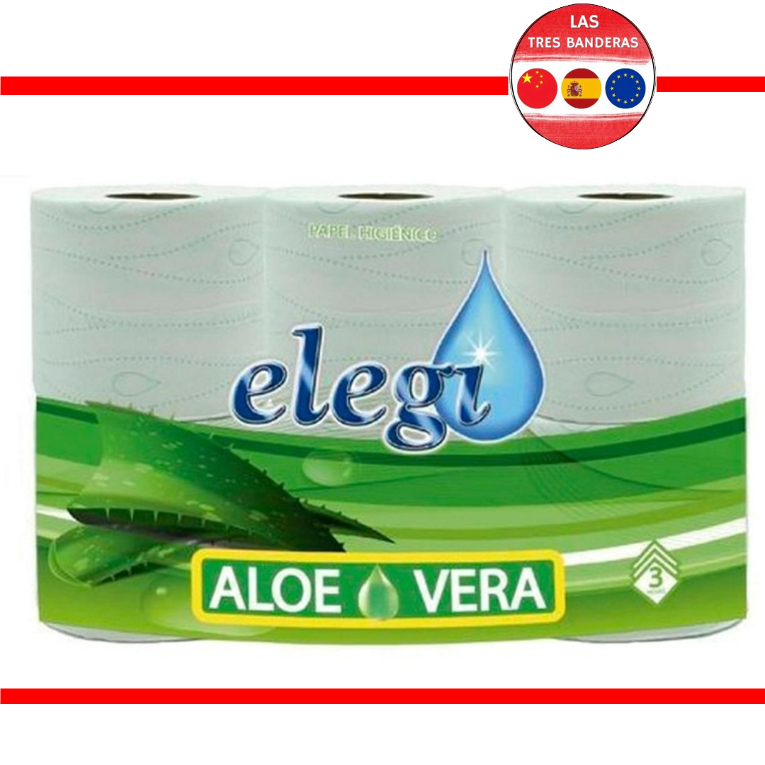 PAPEL HIG. ELEGI 6R 3C 23M ALOE VERA