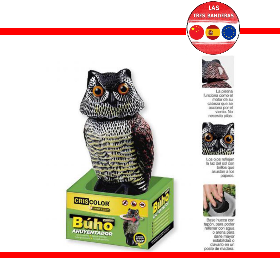 BUHO EOLICO ROTACOM 360?15X16X38CM