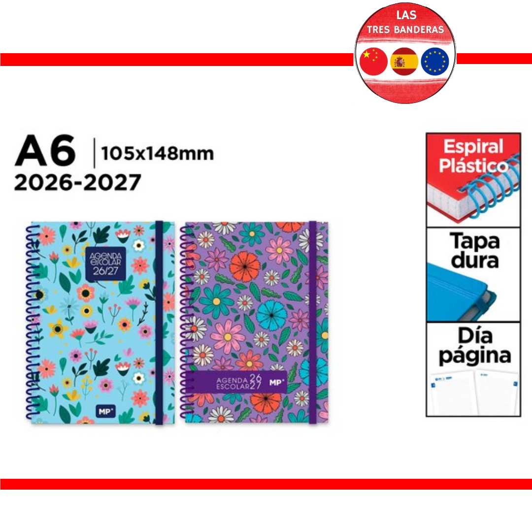 AGENDA ESCOLAR A6 DIA PAGINA TD 26/27