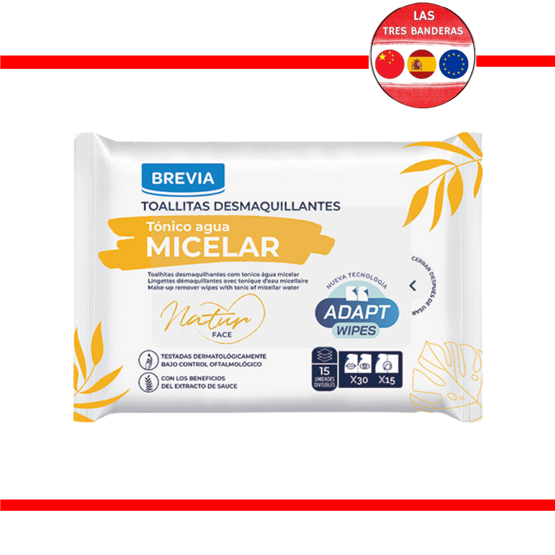15 TOALLITA DESMAQUILLANTE AGUA MICELAR