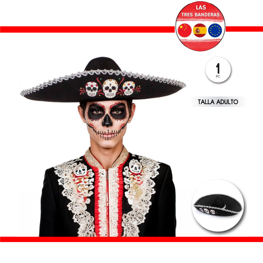 SOMBRERO MEJICANO CALAVERA