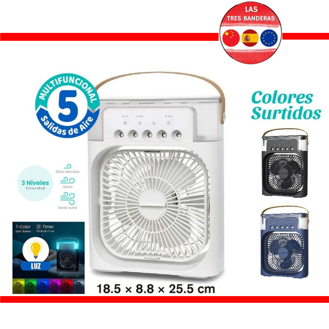 VENTILADOR HUMIDIFICADOR 5 SALIDAS GRANDE