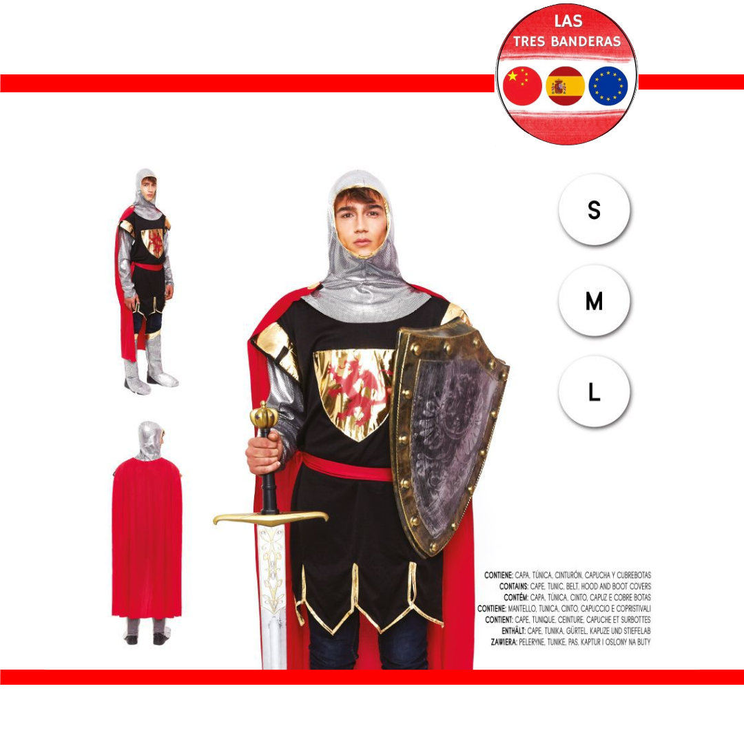 DISFRAZ CABALLERO LEON S-M-L