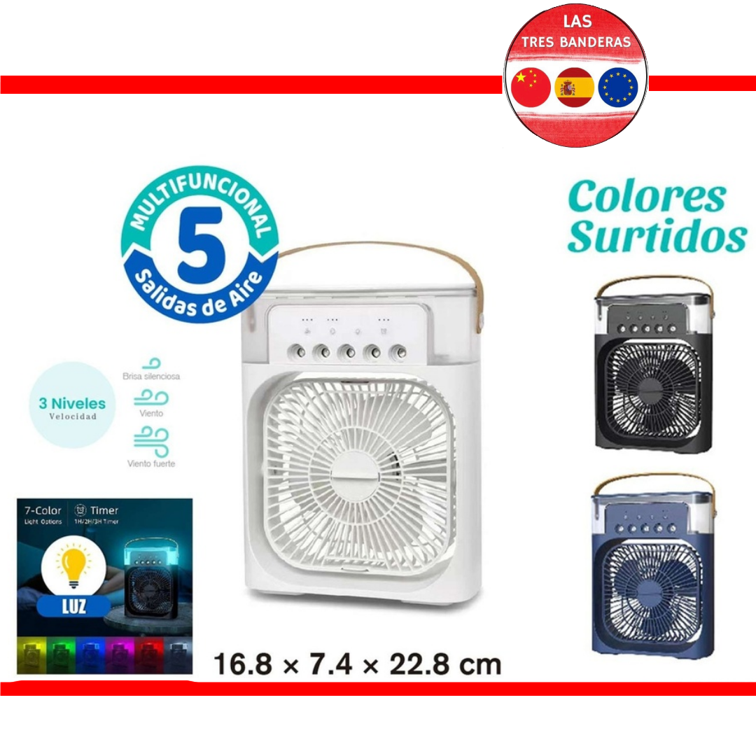 VENTILADOR HUMIDIFICADOR 5 SALIDAS PEQUENO