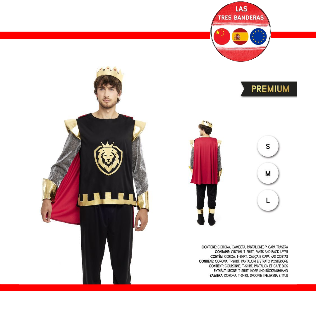 DISFRAZ REY MEDIEVAL S-M-L