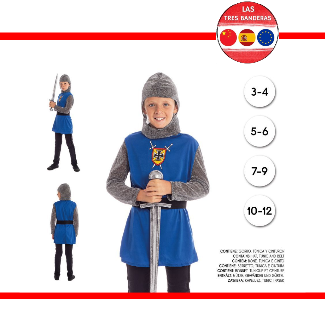 DISFRAZ CABALLERO AZUL 3-9