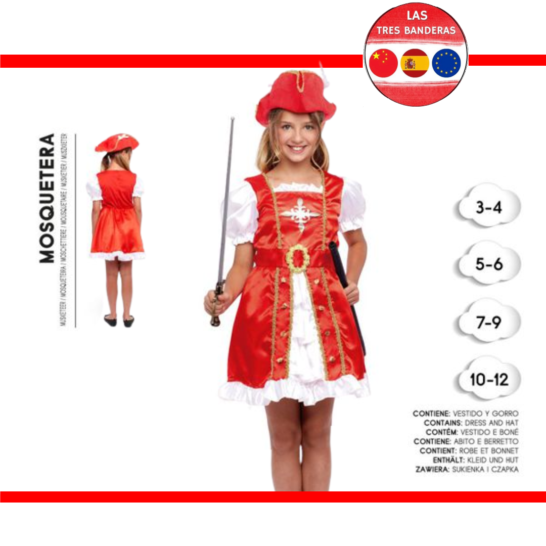 DISFRAZ MOSQUETERA 3-12