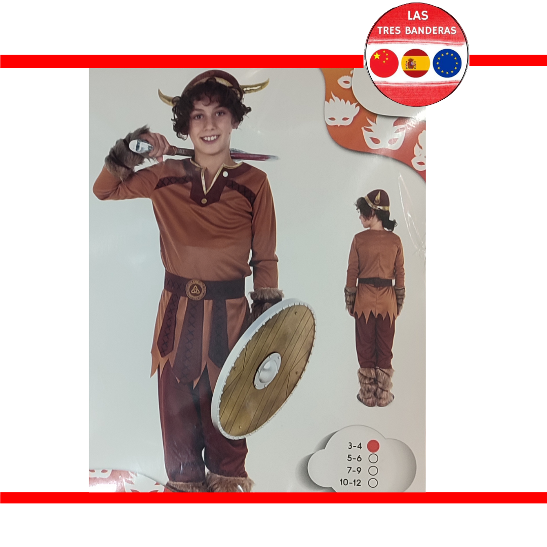 DISFRAZ VIKINGO 3/4