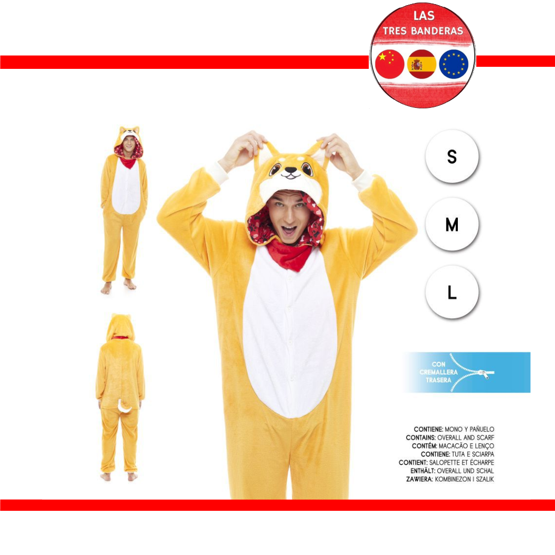 DISFRAZ PIJAMA AITOR AKITA S-M-L