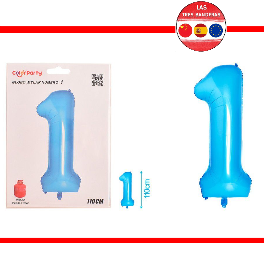 GLOBO MYLAR 110CM AZUL