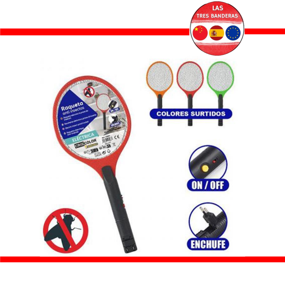 RAQUETA ANTI INSECTOS ENCHUFE 51X23,2 1800V