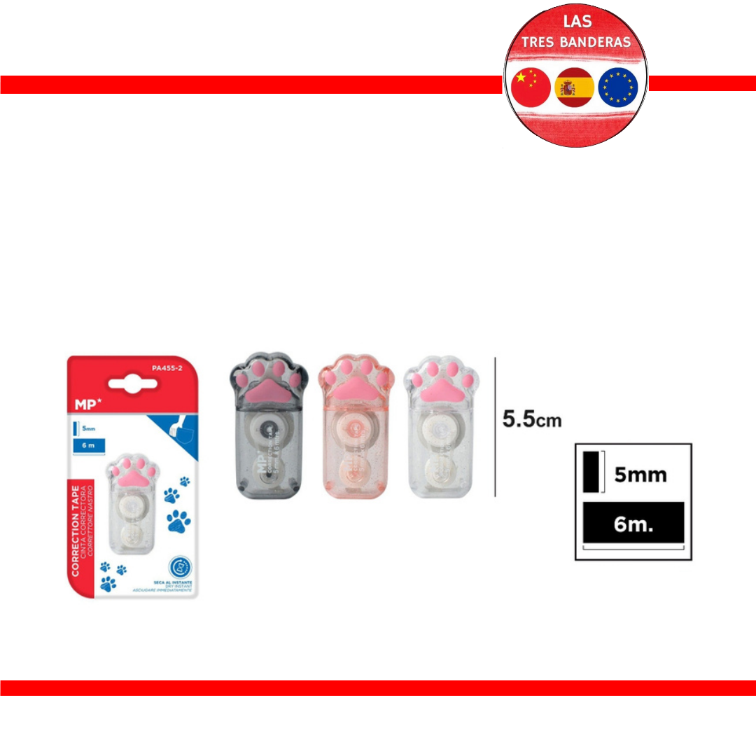 CORRECTOR CINTA TRANSPARENTE 5MMX6M