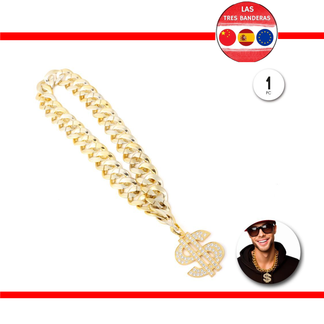 COLLAR CADENA RICH DOLAR DIAMANTE