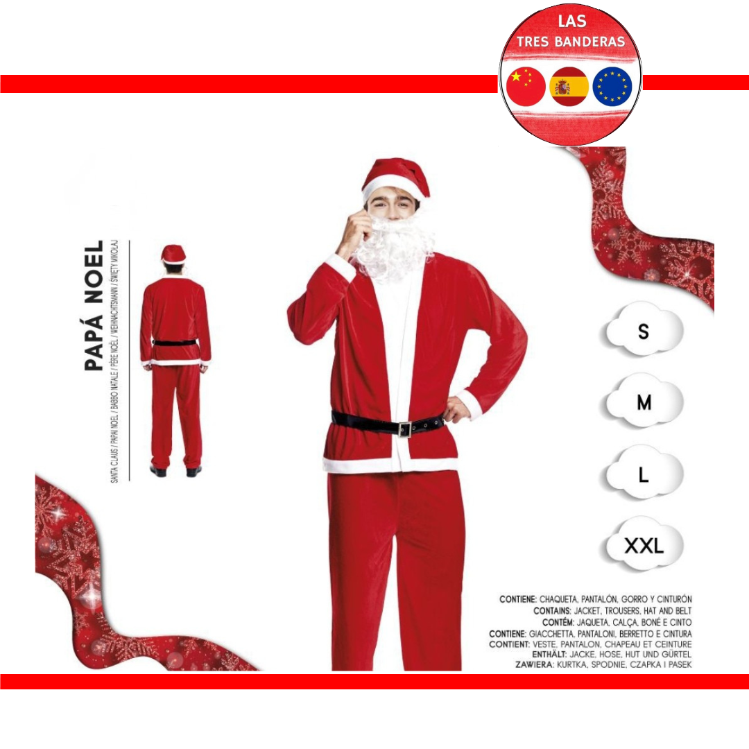 DISFRAZ PAPA NOEL XL
