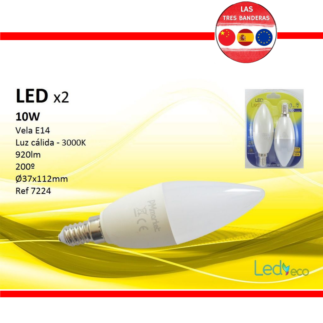 LED VELAX2 10W E14 3K