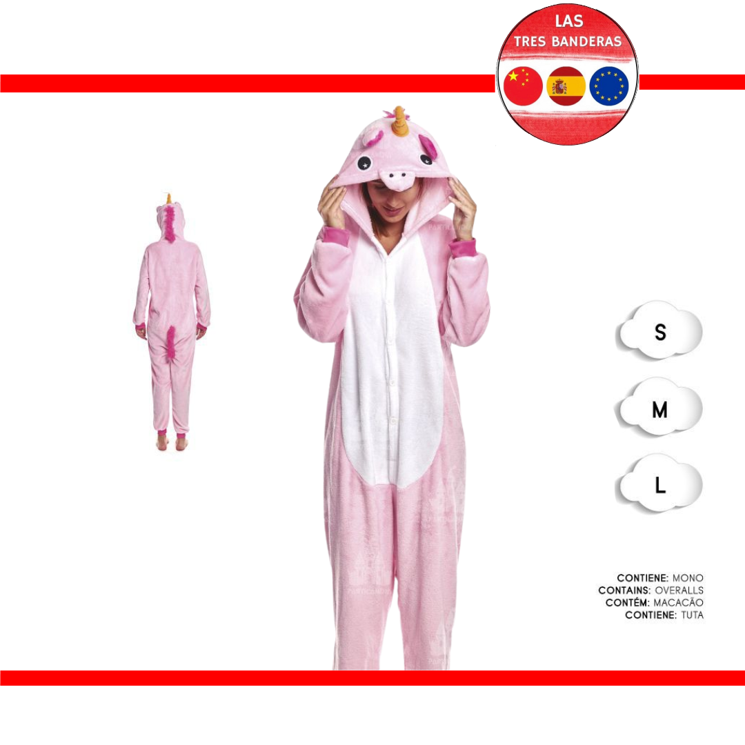 DISFRAZ PIJAMA UNICORNIO PINK S