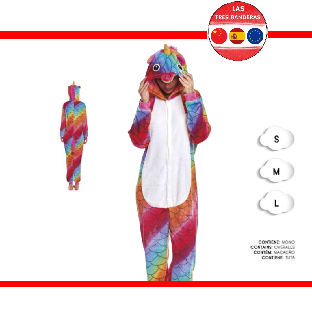 DISFRAZ PIJAMA UNICORNIO MERMAID S