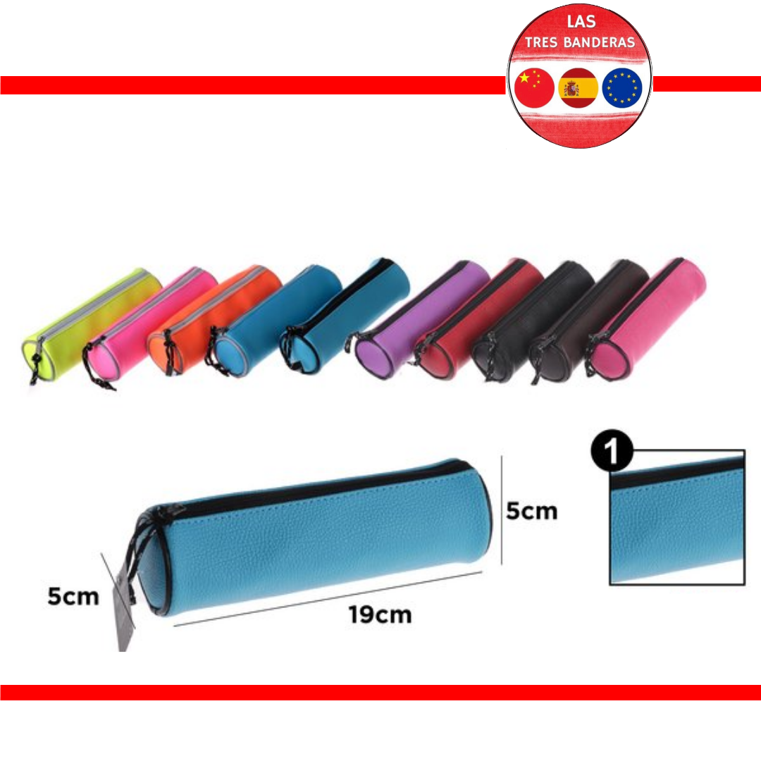 ESTUCHE PLUMIER REDONDO 19X5X5CM