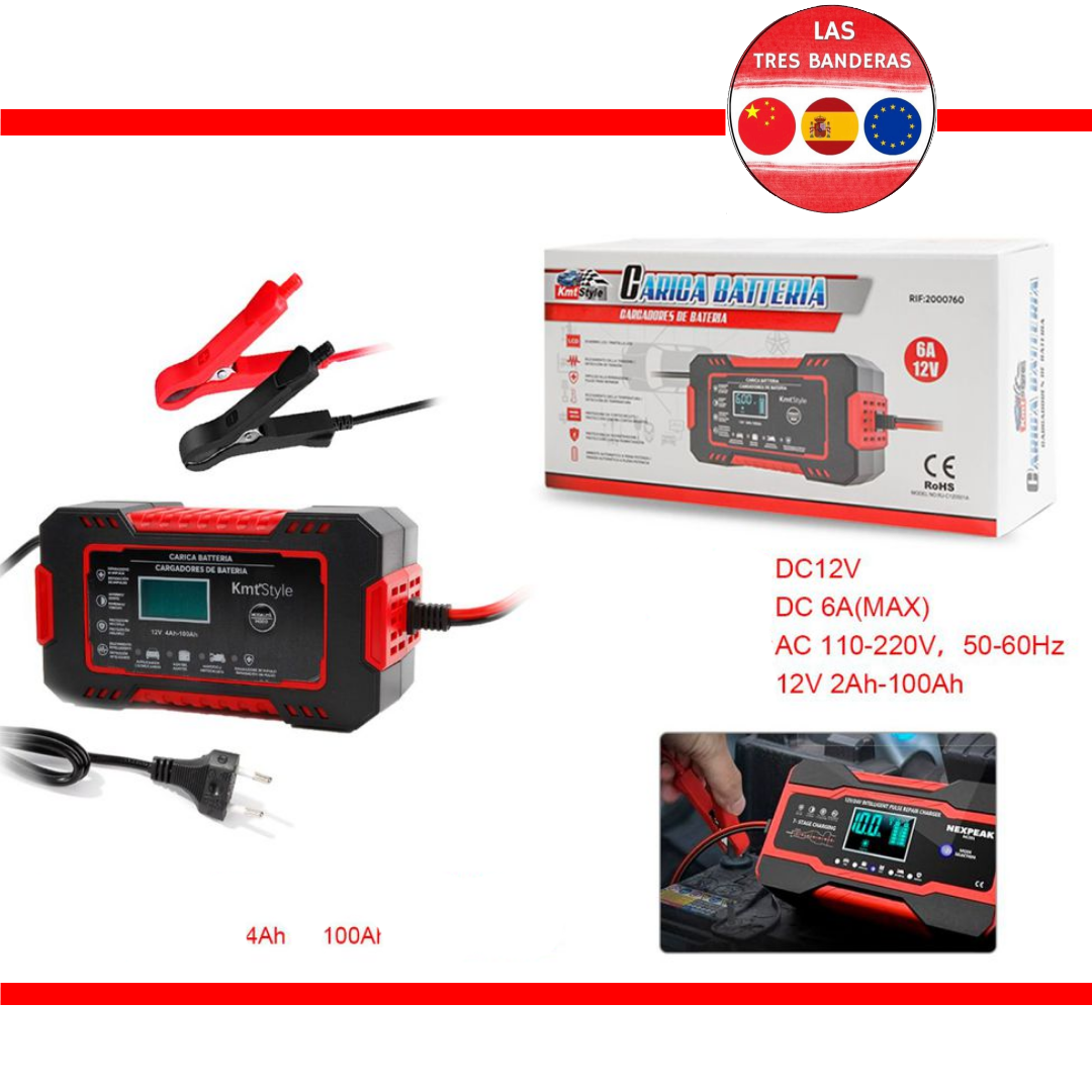 CARGADORES BATERIA 15*8.5*6CM 6A/12V
