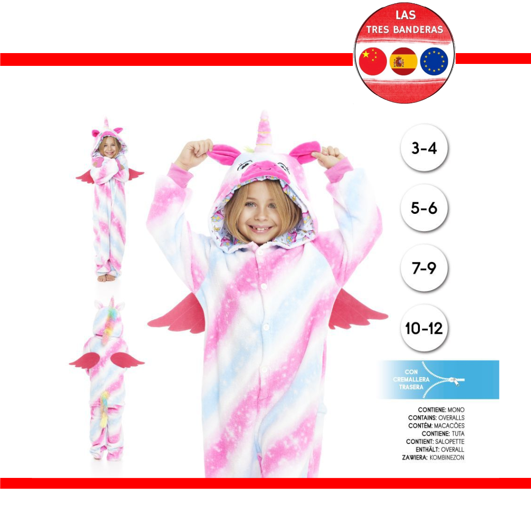 DISFRAZ PIJAMA URI UNICORNIO 5/12