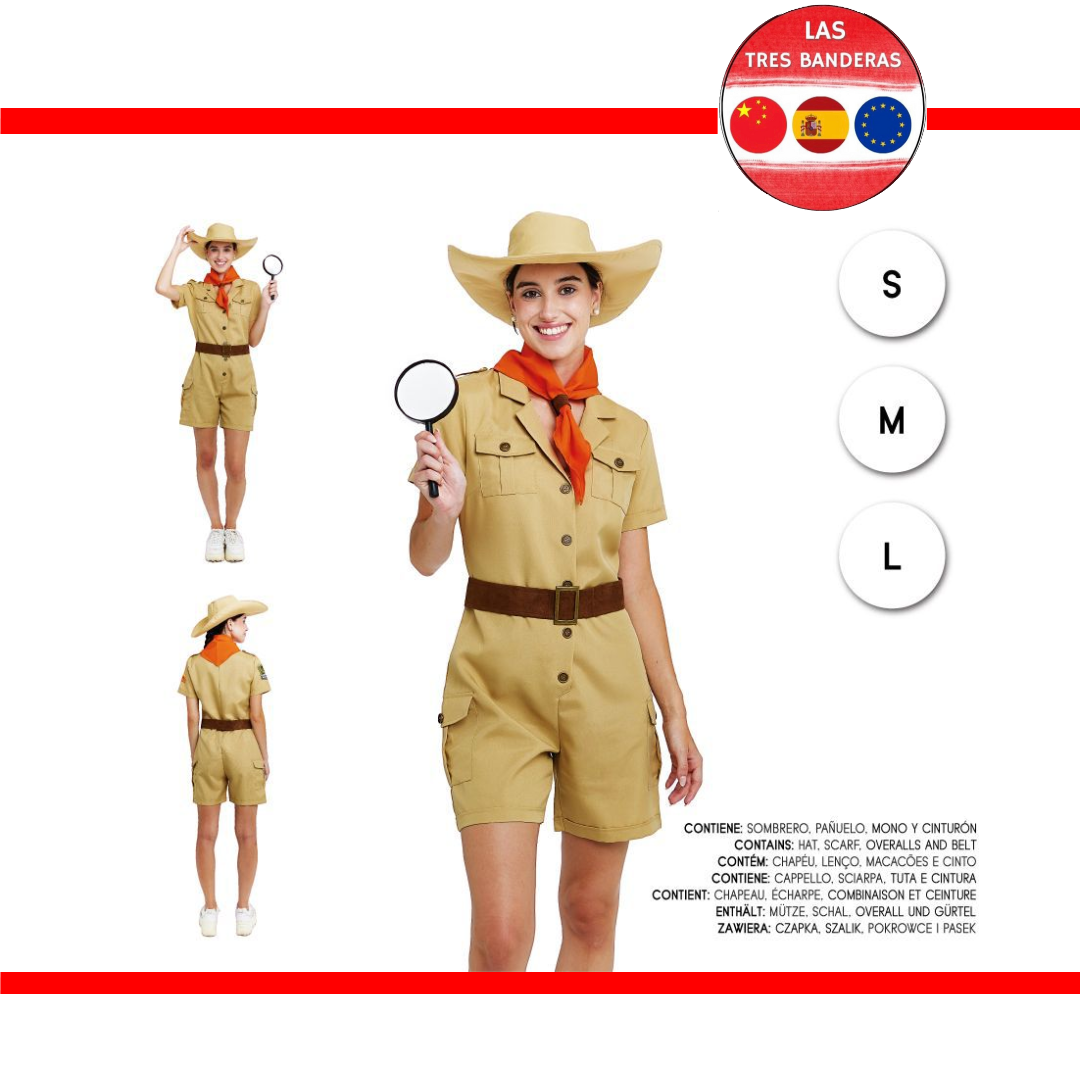 DISFRAZ EXPLORADORA WOMAN S-M-L