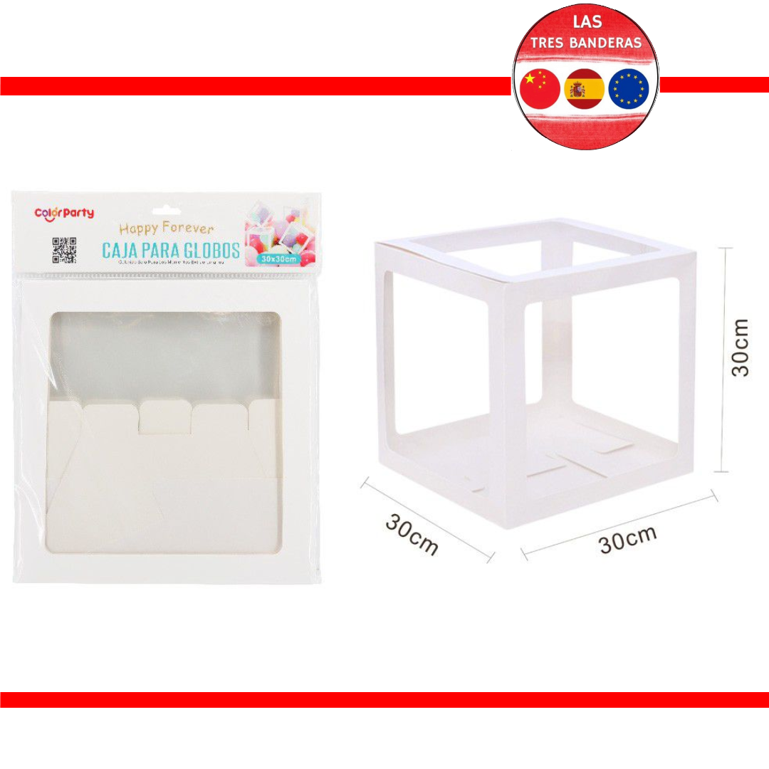 CAJA GLOBO 30X30CM