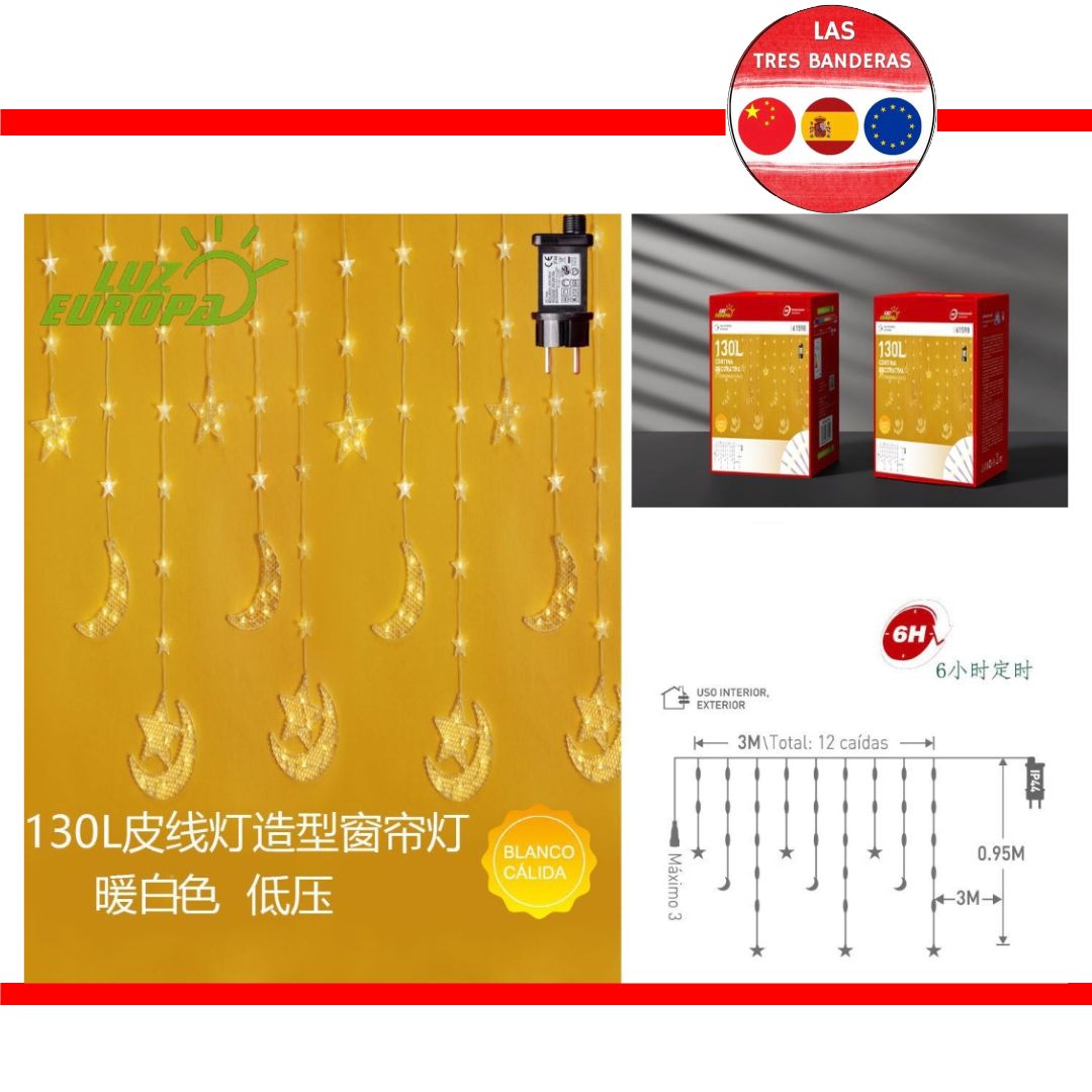 130L LUZ CORTINA BLANCO CALIDO 213