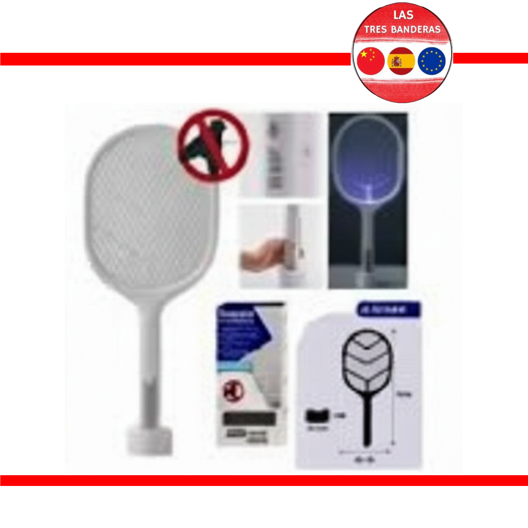 RAQUETA ANTI INSECTOS C/BASE 52X21.7 3200V