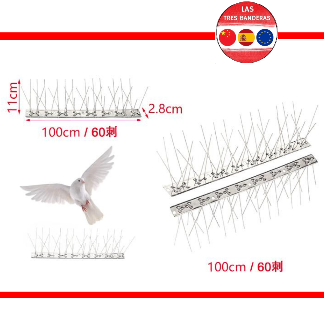 PINCHOS ANTIPALOMAS 100CM