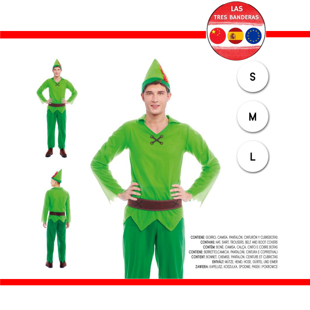 DISFRAZ PETER PAN S-M-L