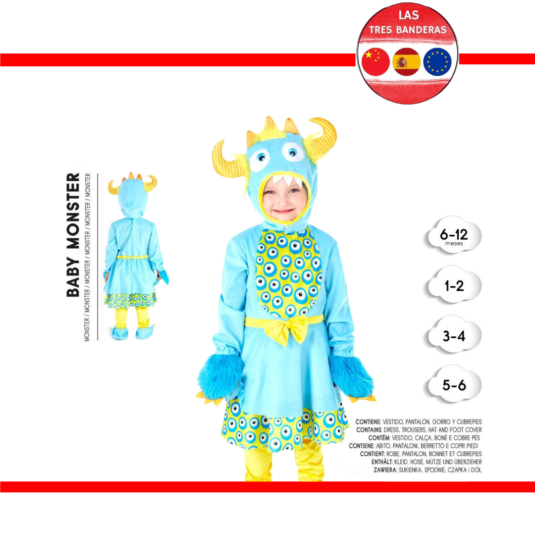 DISFRAZ BABY MONSTER 1-2
