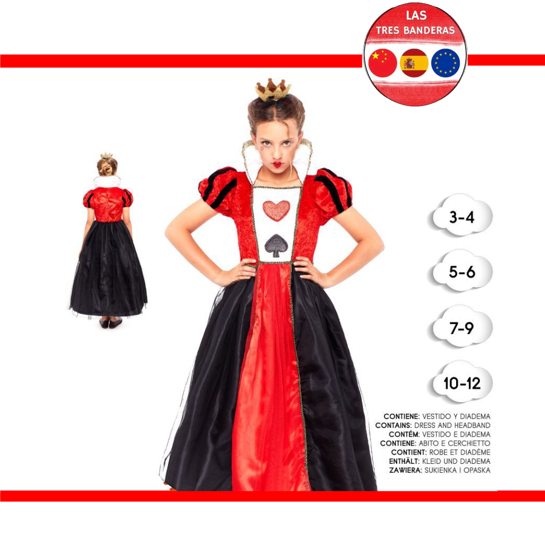 DISFRAZ REINA DE CORAZONES 3-9