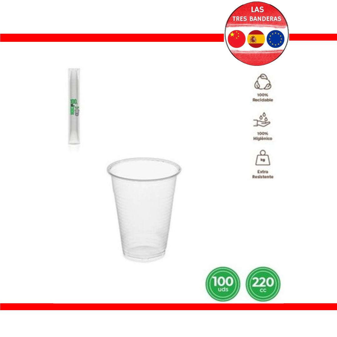 100 VASO PP 220CC 5200# TRANSP.