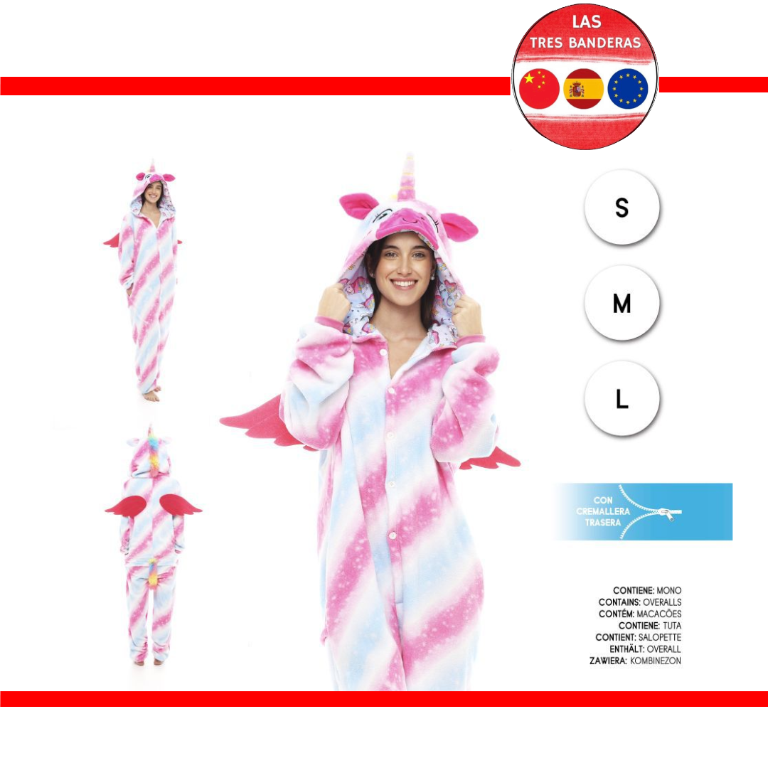 DISFRAZ PIJAMA URI UNICORNIO