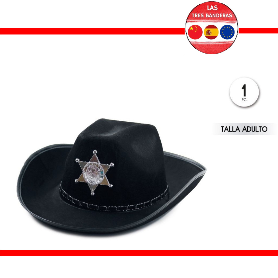 SOMBRERO DE SHERIFF INF/ADUL