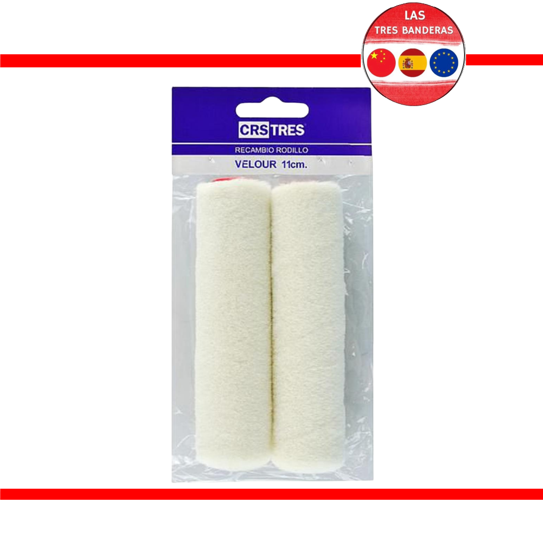 2 RECAMBIO RODILLO VELOUR 10CM