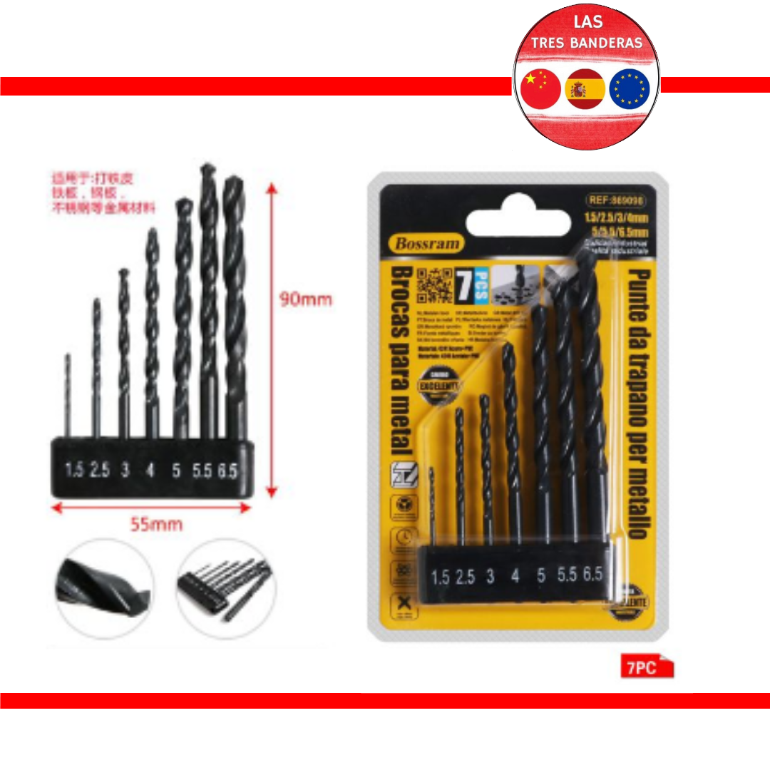 BROCAS PARA METAL 7PCS