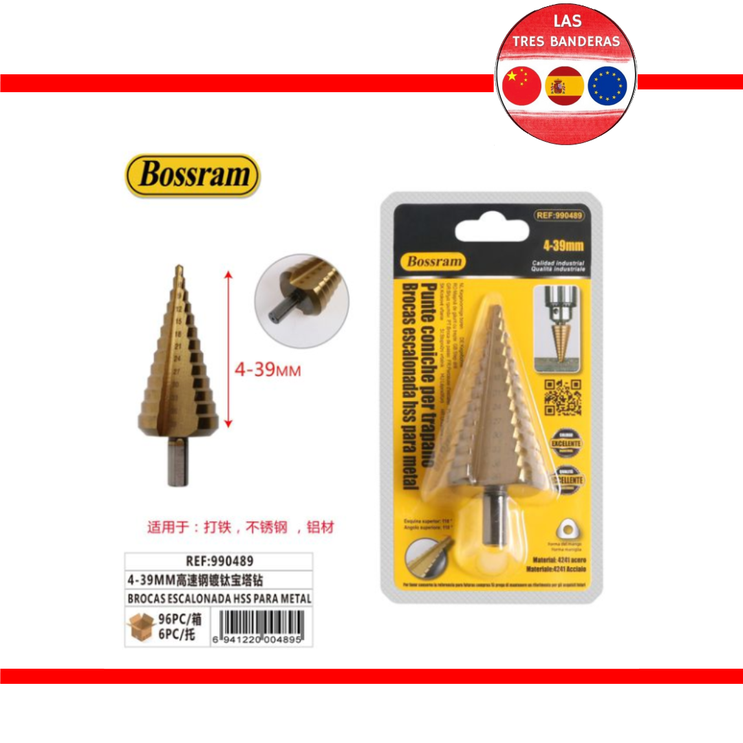 BROCAS ESCALONADA HSS PARA METAL