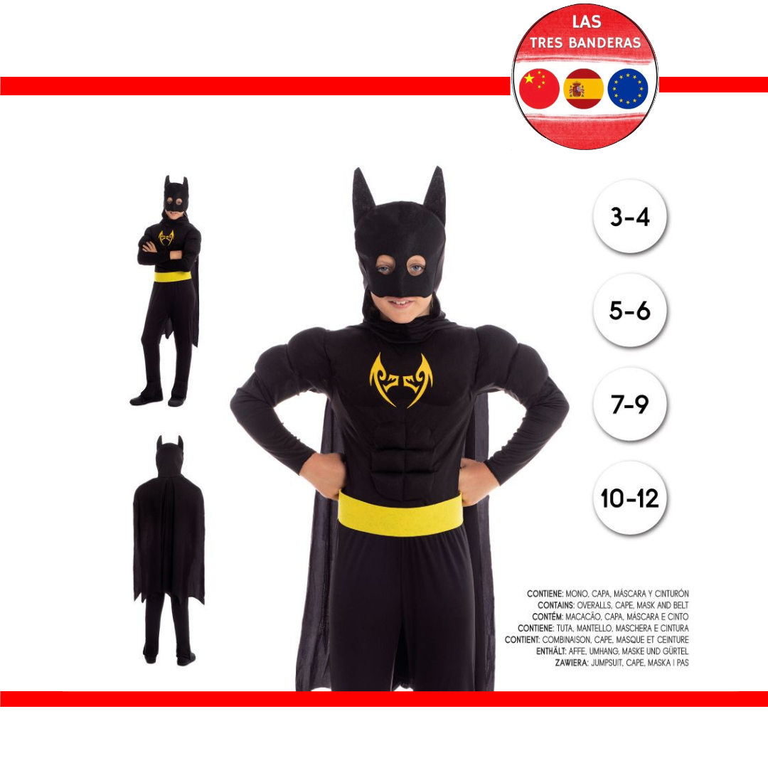 DISFRAZ BLACK BAT 3-12